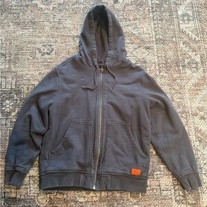 RVCA Navy Blue Zip-Up Hoodie